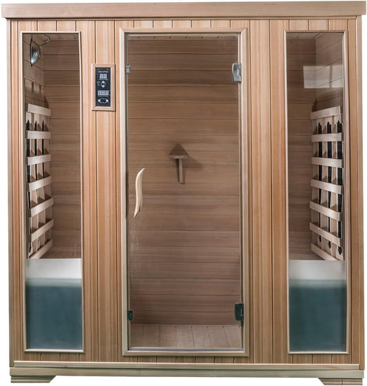 SaunaMed 4-Person Classic FAR Infrared Indoor Sauna
