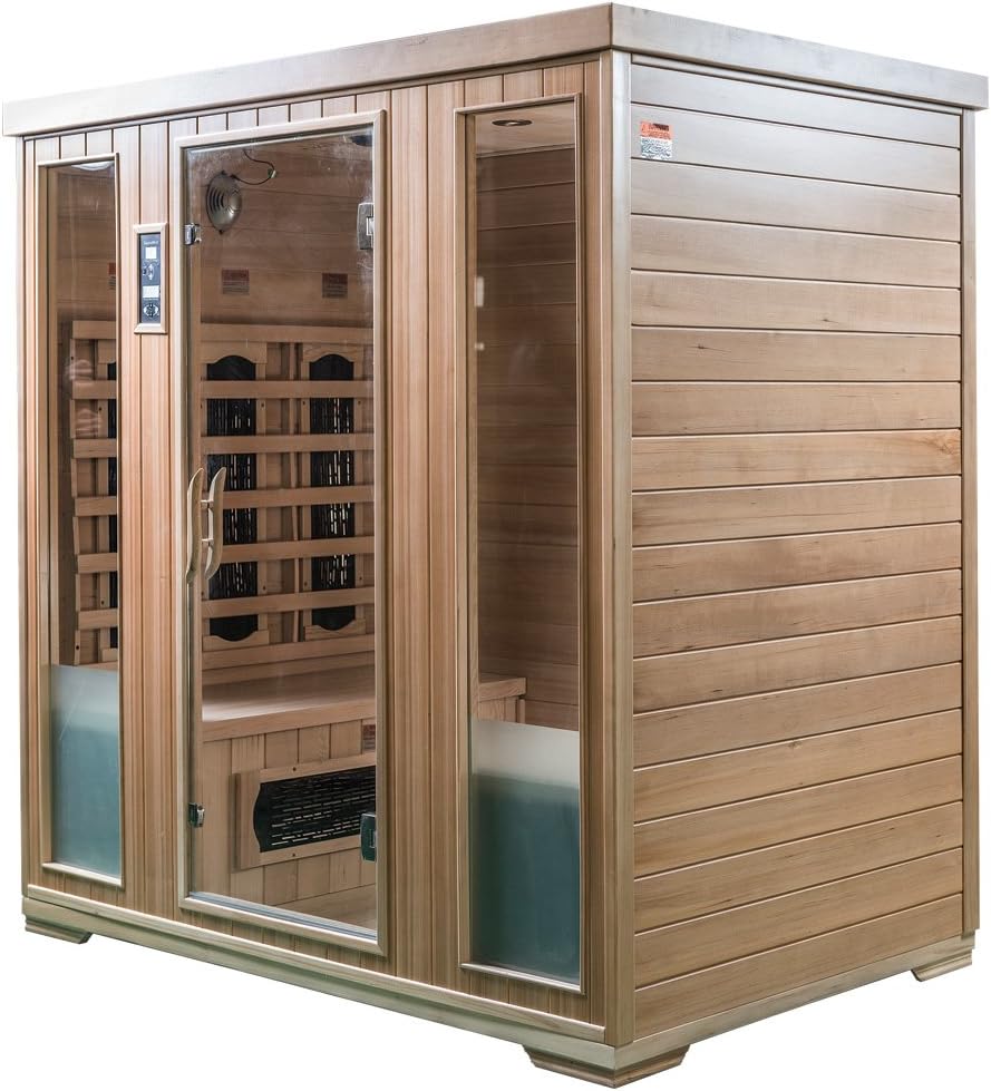 SaunaMed 4-Person Classic FAR Infrared Indoor Sauna