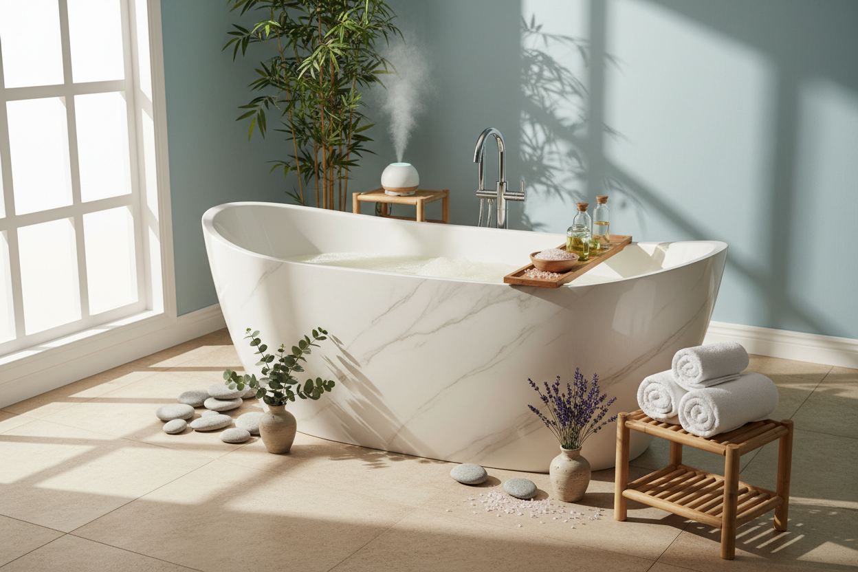 no candles, more bathtub vibes